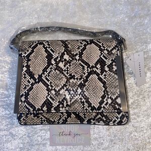 Topshop Faux Snake Print Bag